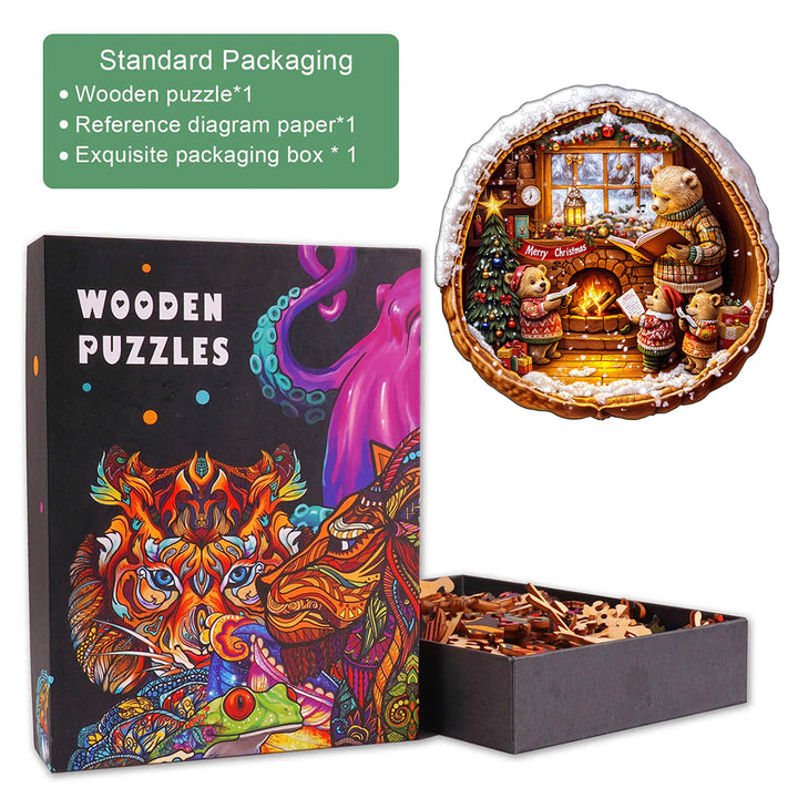 Brown Bear House Wooden Jigsaw Puzzle