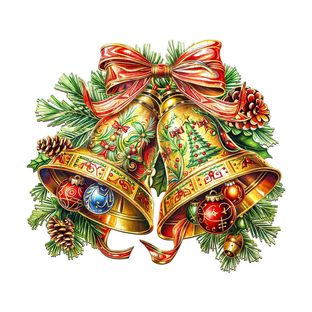 Christmas Bells-2 Wooden Jigsaw Puzzle - Woodbests