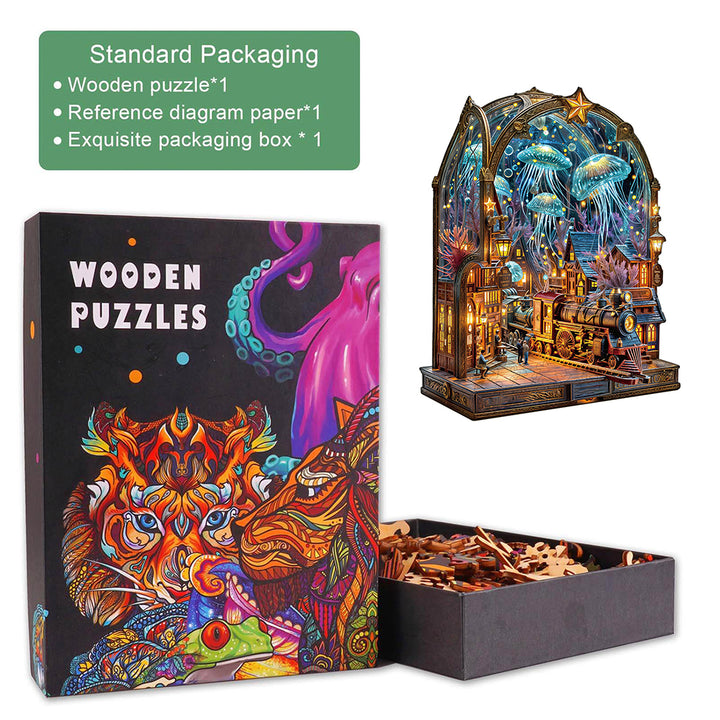 Underwater platform Wooden Jigsaw Puzzle
