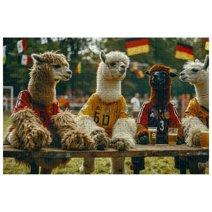 Alpaca Audiences 500 / 1000 Piece Puzzle - By Woodbests