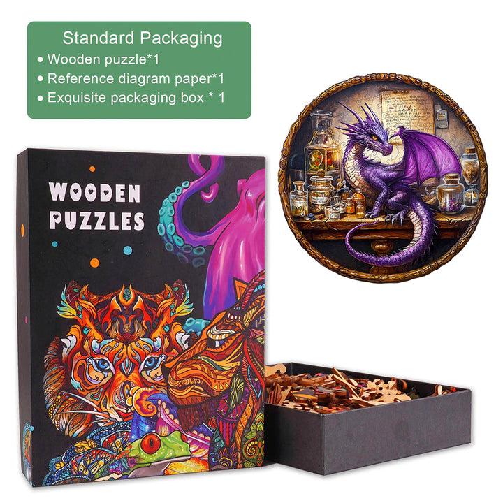 Magic Dragon Wooden Jigsaw Puzzle