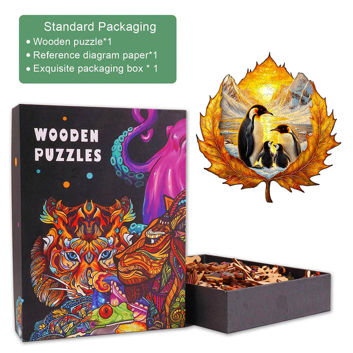 Autumn penguins Jigsaw Puzzle