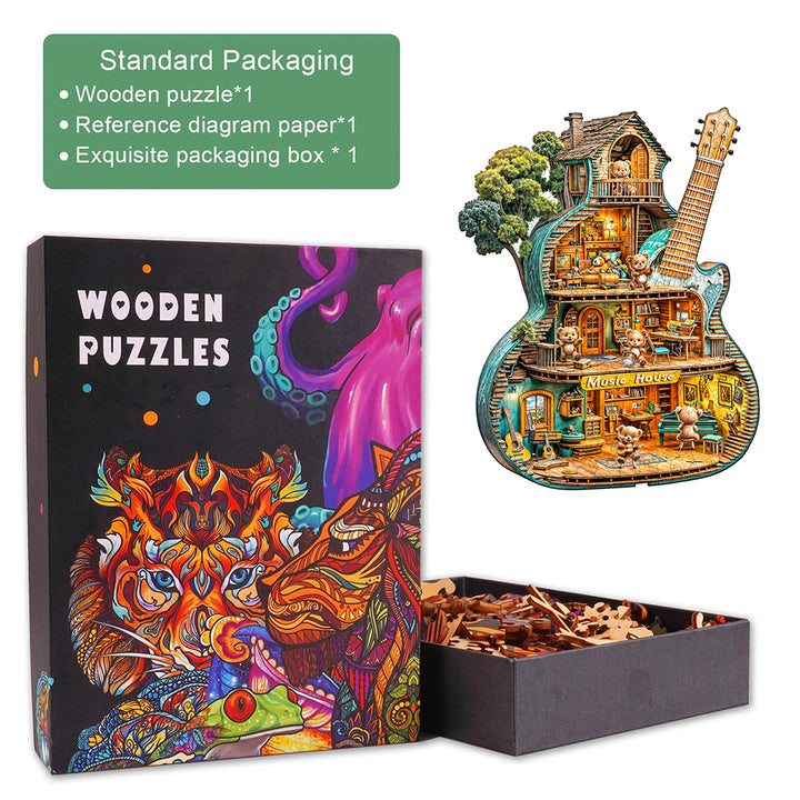 Music House-1 Wooden Jigsaw Puzzle
