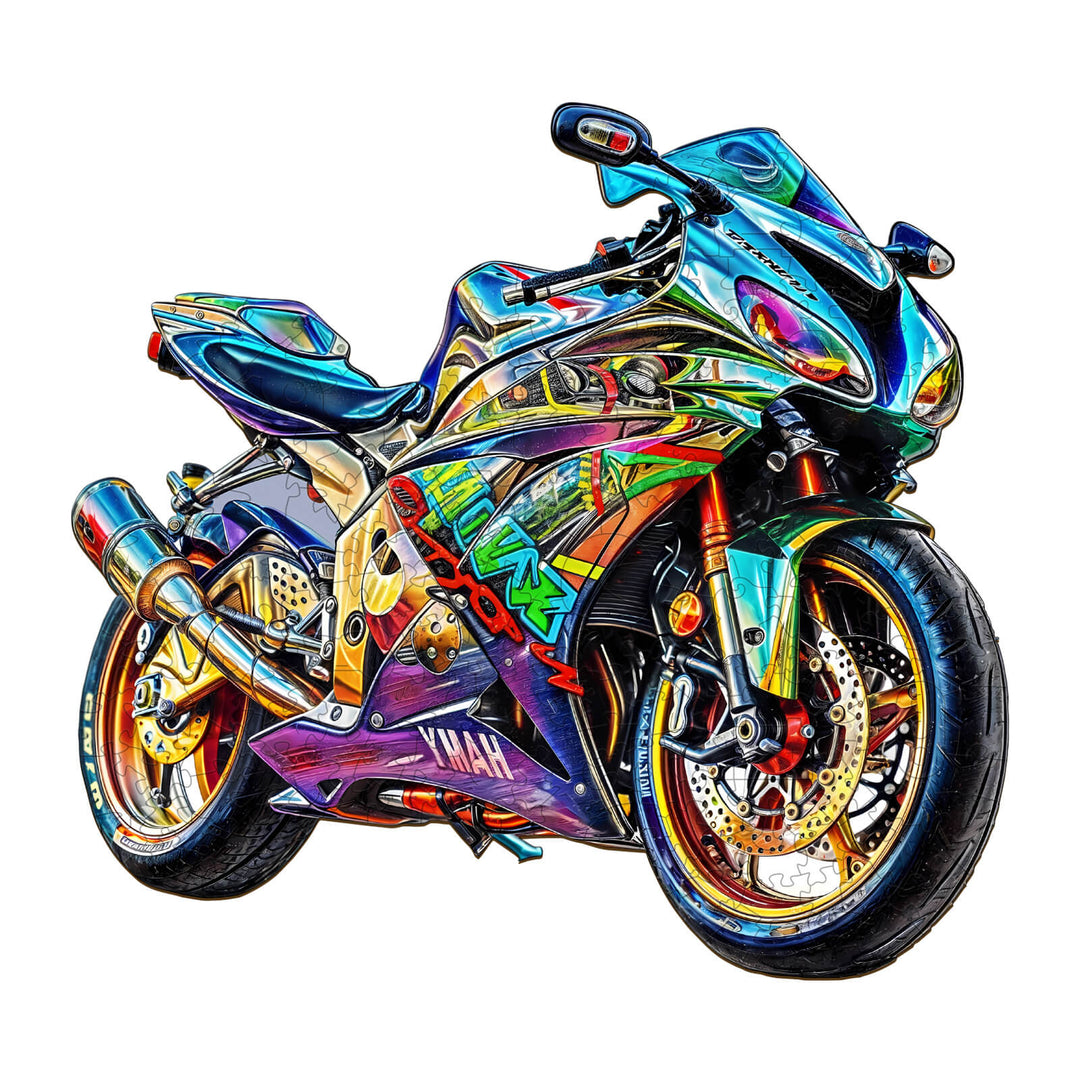 Motorcycle Wooden Jigsaw Puzzle - Woodbests