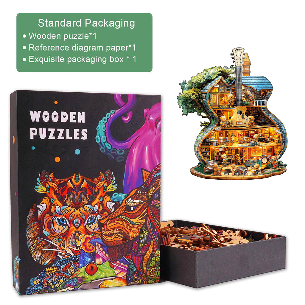 Music House-2 Wooden Jigsaw Puzzle
