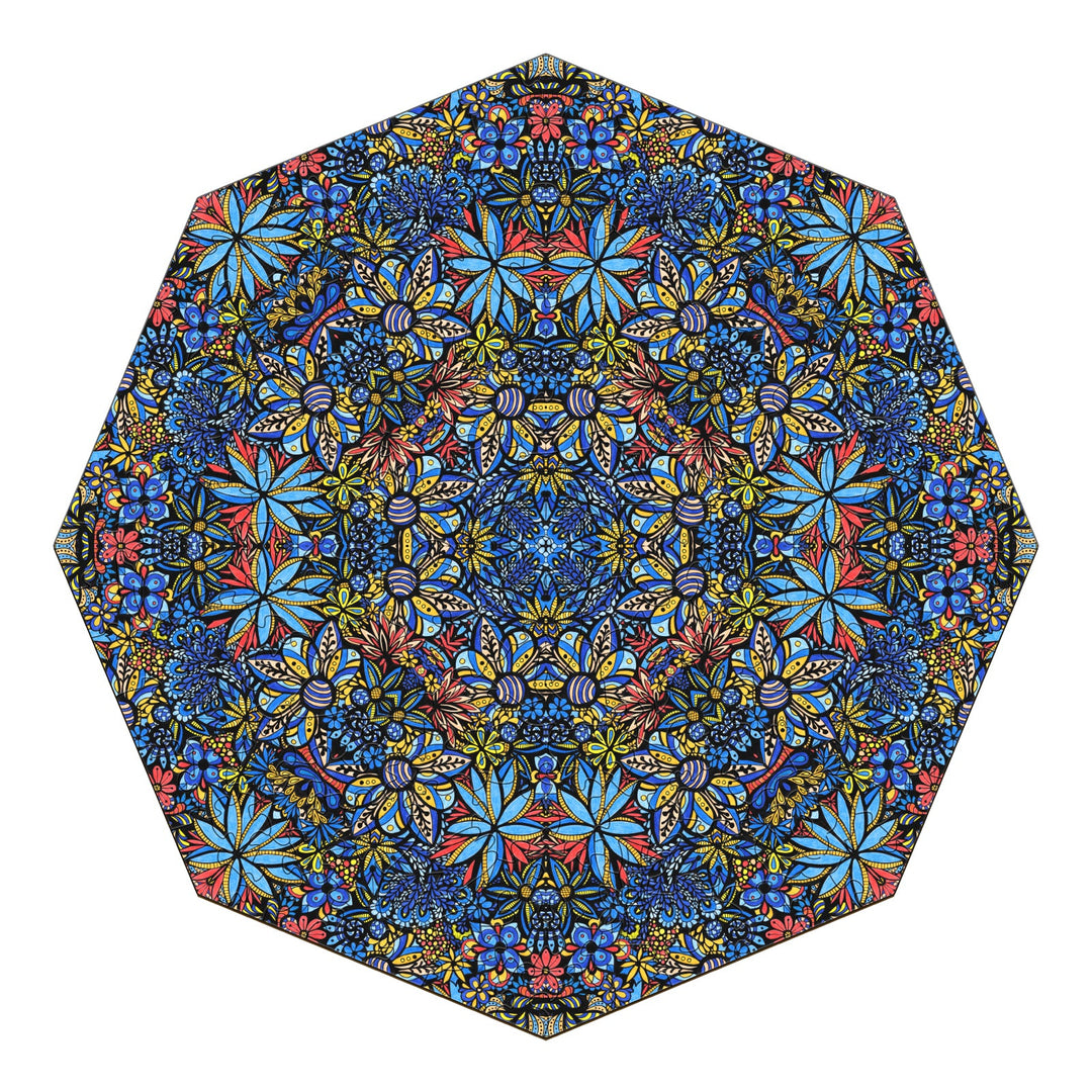 Mandala Talavera Bouquet by Lori Anne McKague featuring intricate floral doodle art in vibrant colors.