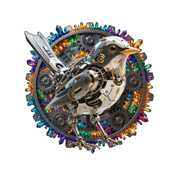Crystal Mechbird Wooden Jigsaw Puzzle