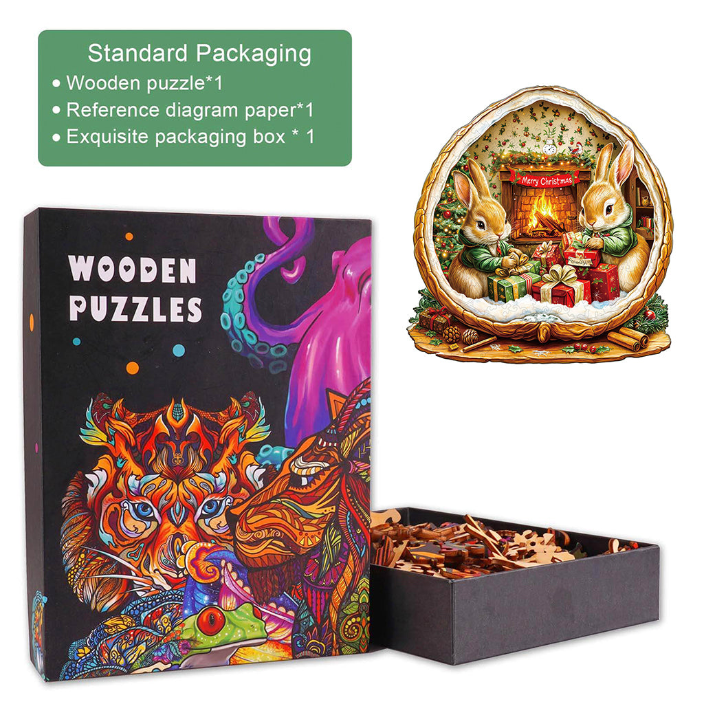 Rabbit House Wooden Jigsaw Puzzle
