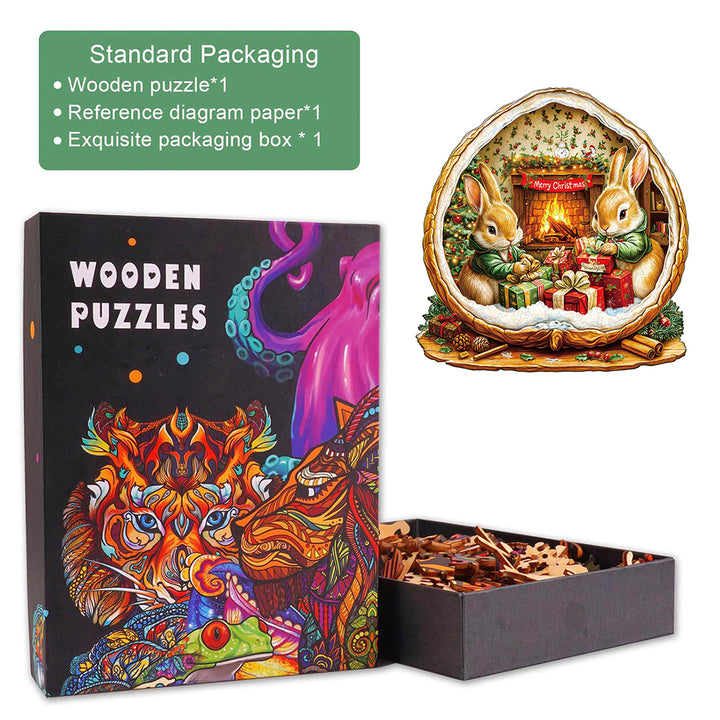Rabbit House Wooden Jigsaw Puzzle