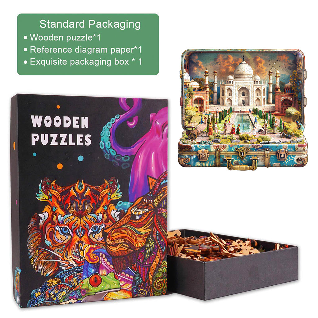 Taj Mahal Tour Wooden Jigsaw Puzzle