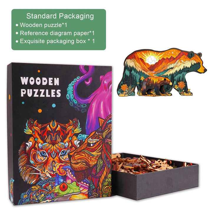 Bears in the Forest Wooden Jigsaw Puzzle