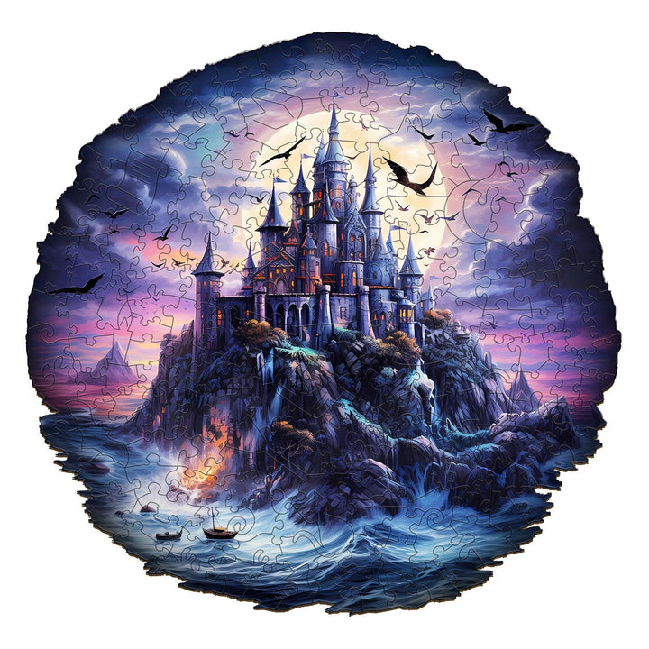 Mysterious Castle Wooden Jigsaw Puzzle-Woodbests