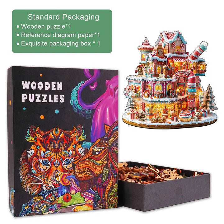 Candy Workshop Wooden Jigsaw Puzzle