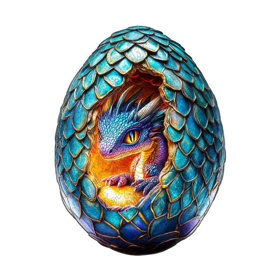 Draconic Rebirth-3  Wooden Jigsaw Puzzle