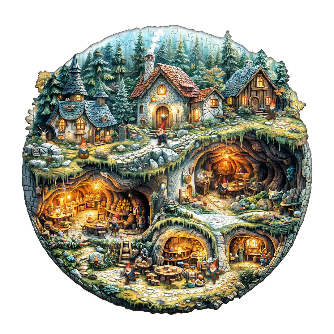 Goblin house Wooden Jigsaw Puzzle