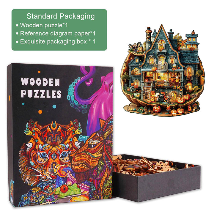 Bear's House - Halloween Wooden Jigsaw Puzzle