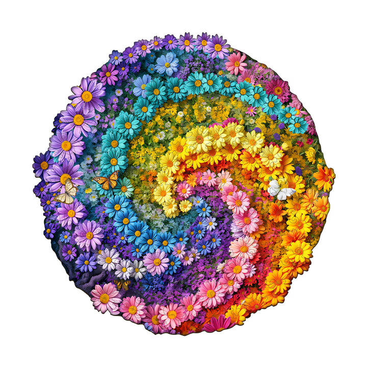 Sea of Flowers Wooden Jigsaw Puzzle