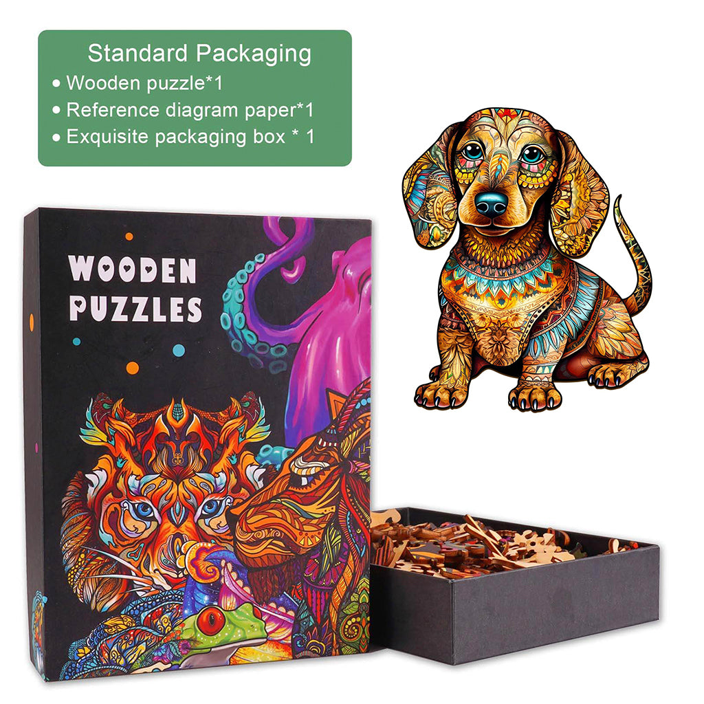 Dachshund 2 Wooden Jigsaw Puzzle