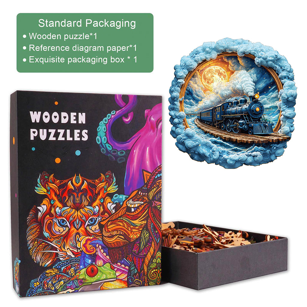 3D Moonlight Trajectory Wooden Jigsaw Puzzle