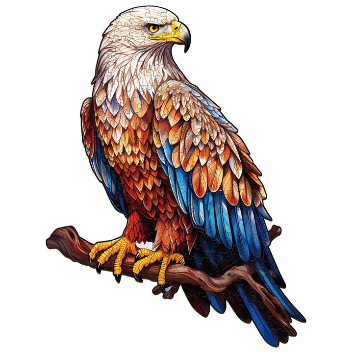 Mighty Bald Eagle Wooden Jigsaw Puzzle-Woodbests