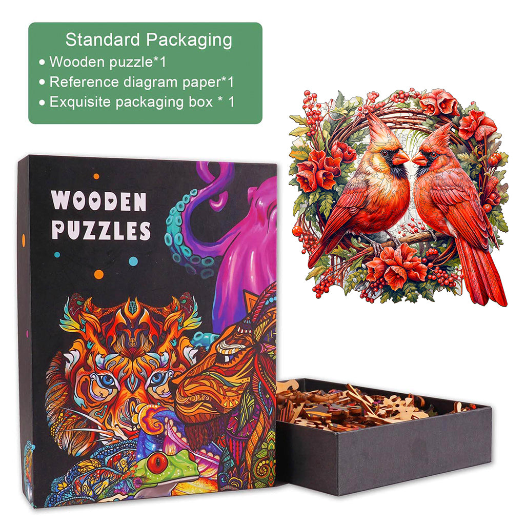 Cardinal Wooden Jigsaw Puzzle
