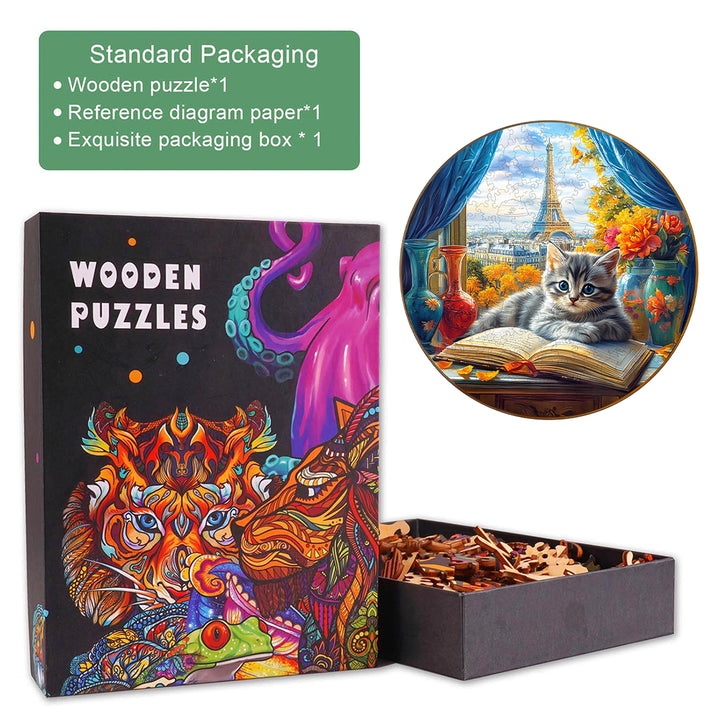 Views of Paris Wooden Jigsaw Puzzle