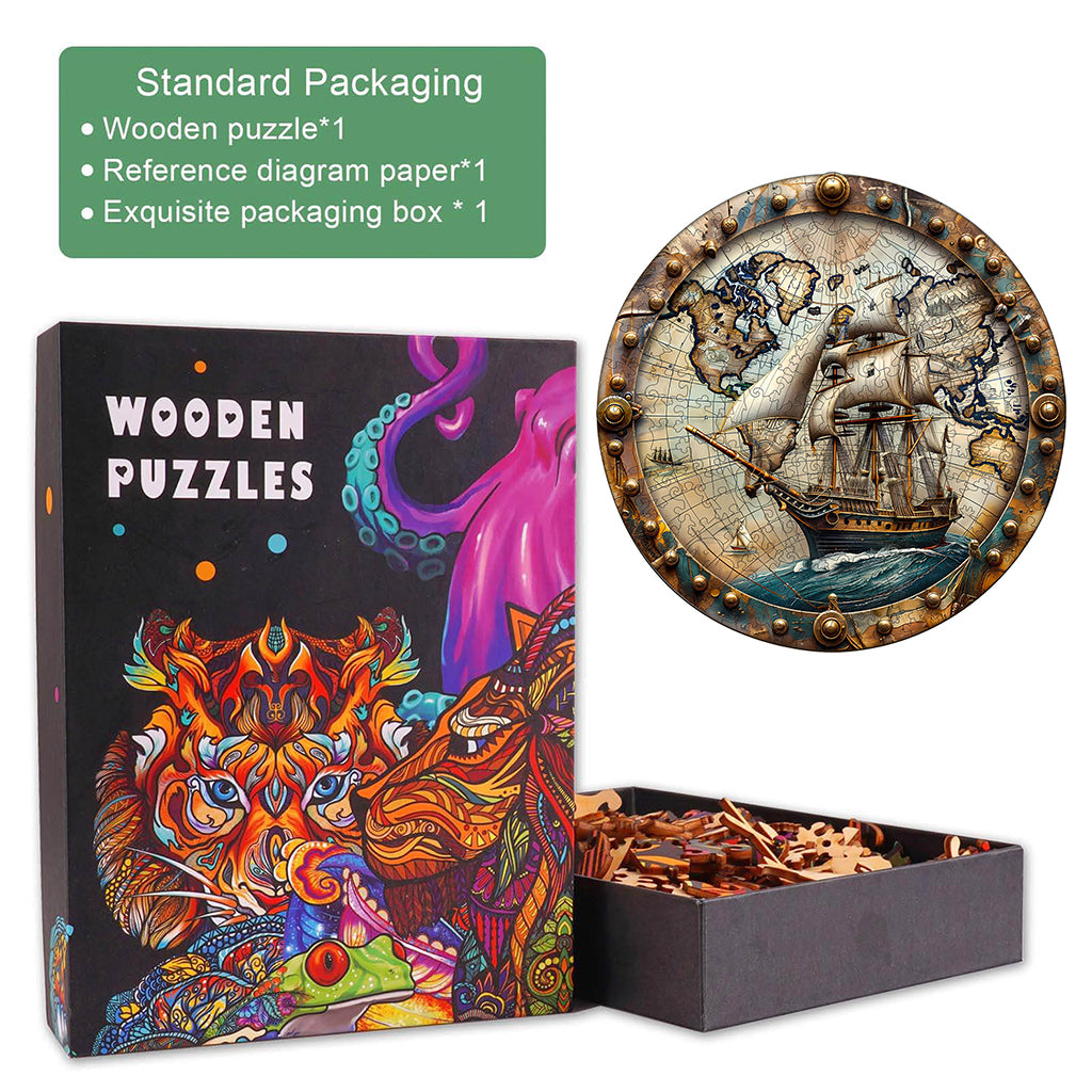 World Voyage Wooden Jigsaw Puzzle