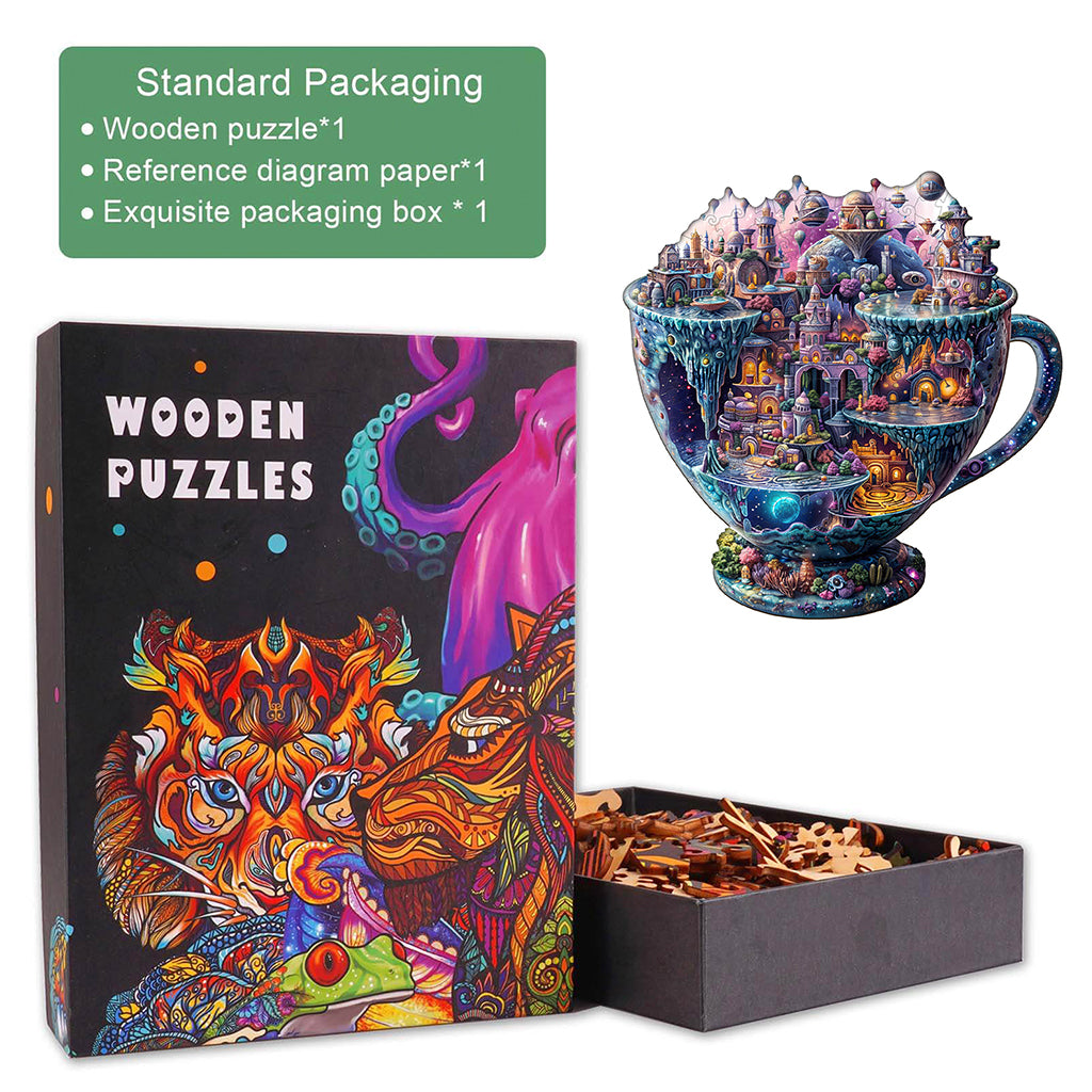 Interstellar City Wooden Jigsaw Puzzle
