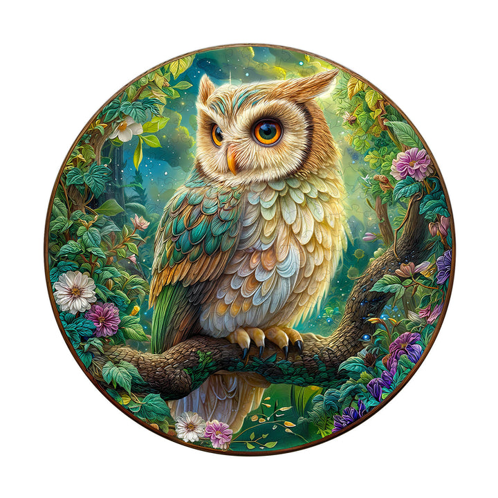 Moonlit Owl Wooden Jigsaw Puzzle