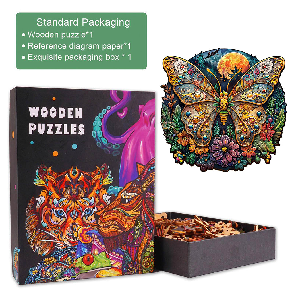 Ancient Butterfly-1 Wooden Jigsaw Puzzle