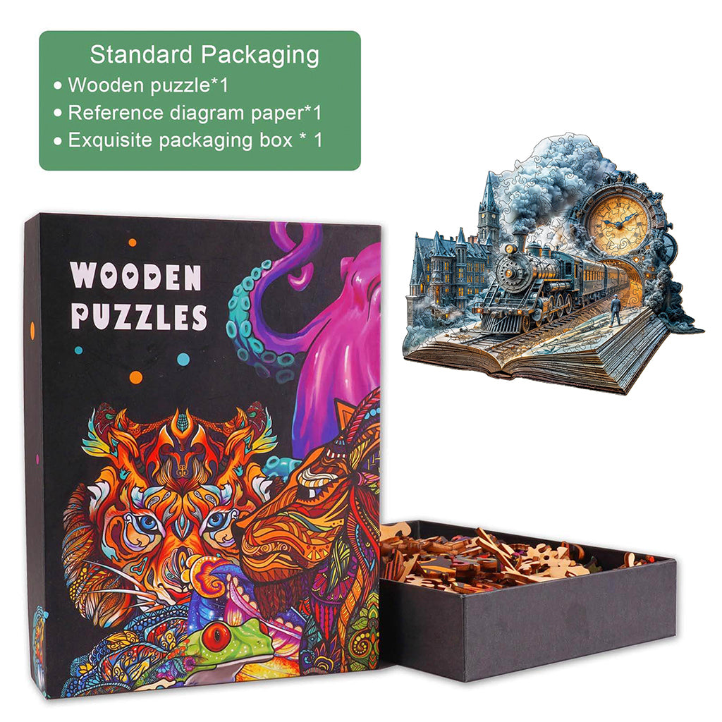 Chrono Train Wooden Jigsaw Puzzle