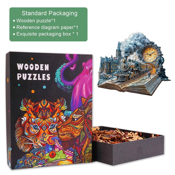 Chrono Train Wooden Jigsaw Puzzle