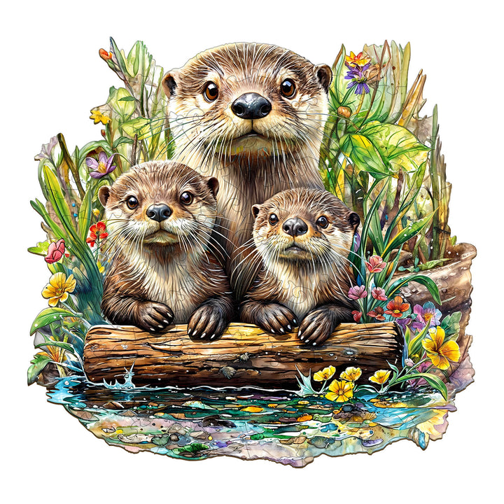 Otter Wooden Jigsaw Puzzle - Woodbests