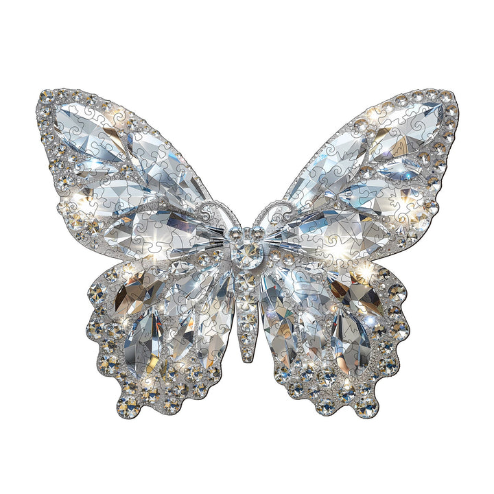 Diamond Butterfly Wooden Jigsaw Puzzle