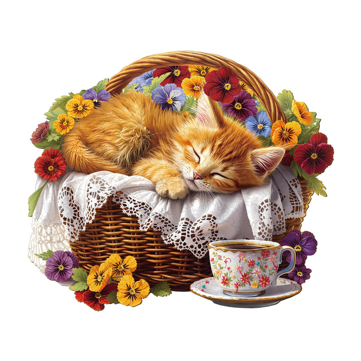 Cat's Rest Wooden Jigsaw Puzzle