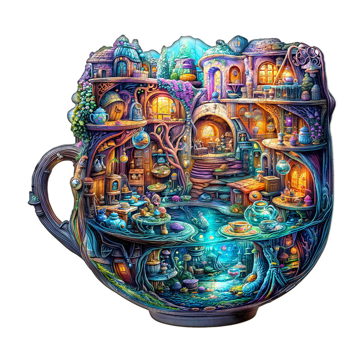 Enchanted Teapot Wooden Jigsaw Puzzle