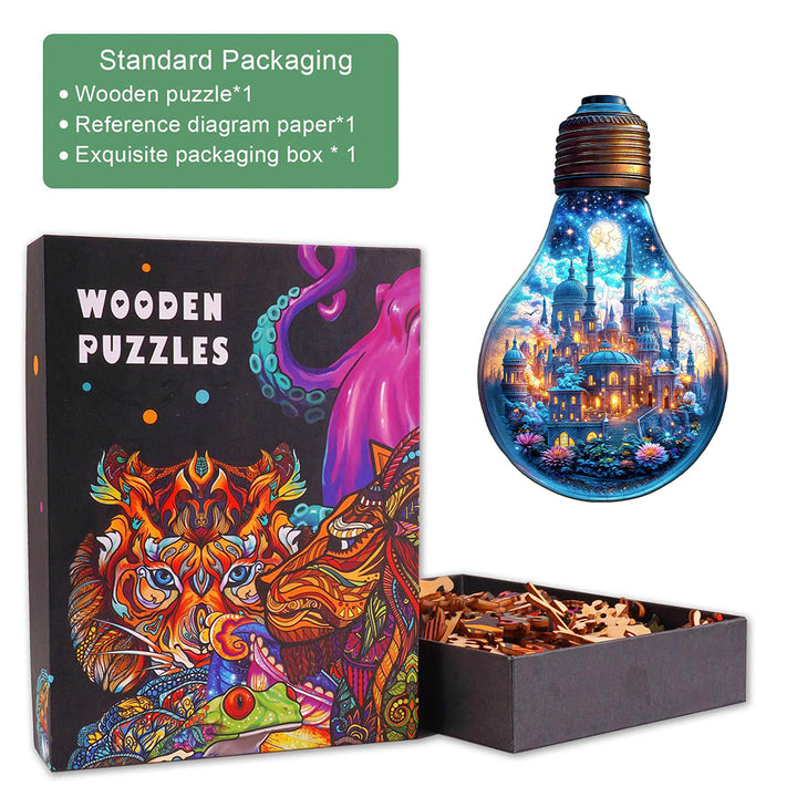 Moonlit Realm Wooden Jigsaw Puzzle