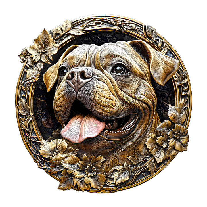 3D Metal French Bulldog Wooden Jigsaw Puzzle - Woodbests