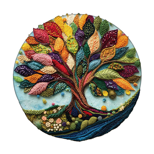Fibrous life tree Wooden Jigsaw Puzzle