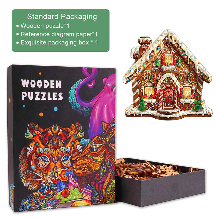 Christmas Gingerbread House-1 Wooden Jigsaw Puzzle