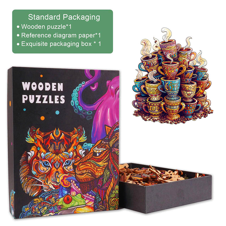 Coffee Dreams  Wooden Jigsaw Puzzle