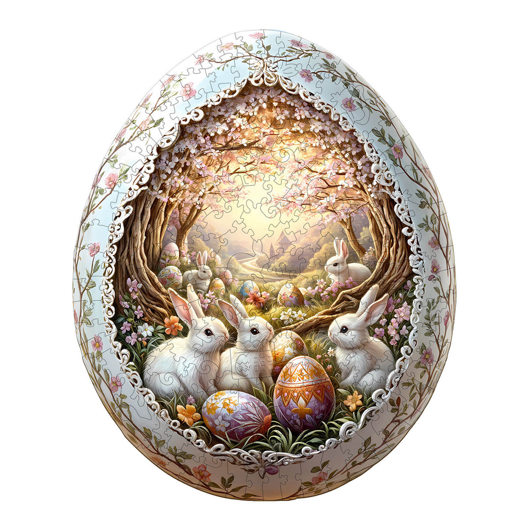 Wonderland Easter-6 Wooden Jigsaw Puzzle