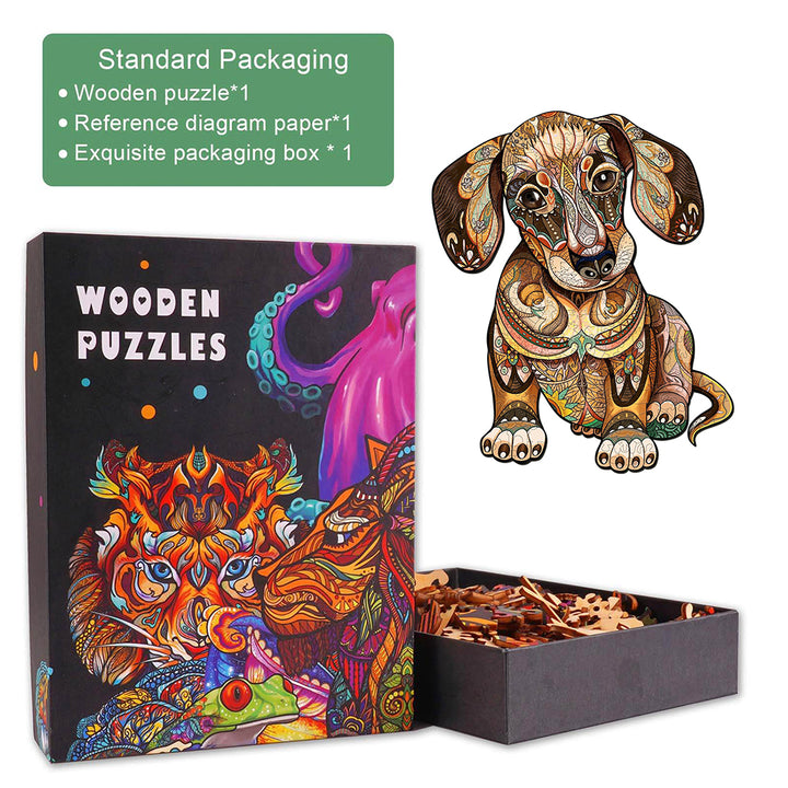 Dachshund Wooden Jigsaw Puzzle