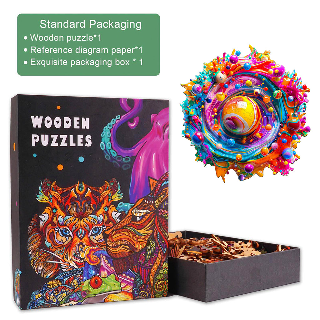 Color Rhapsody Wooden Jigsaw Puzzle