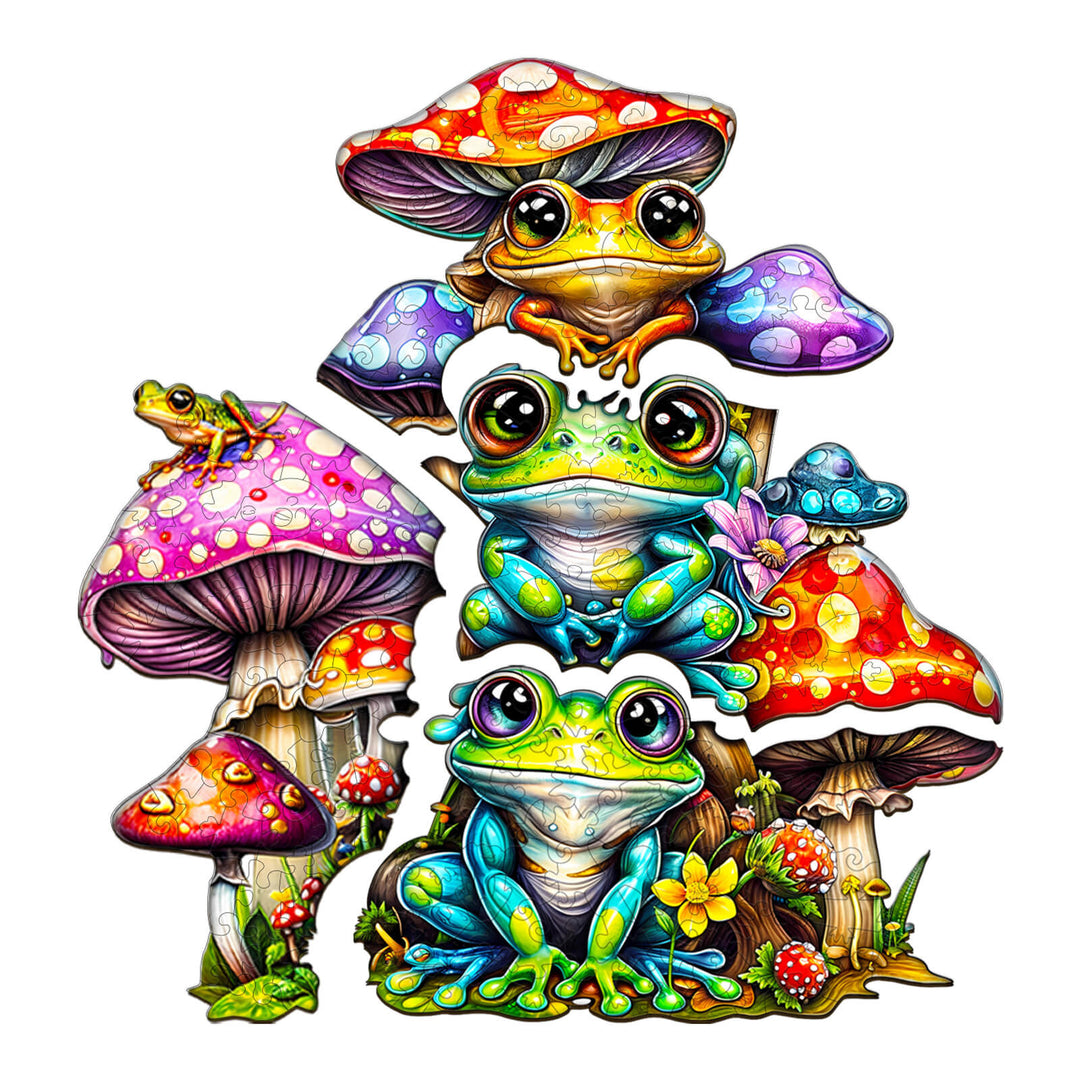Party Puzzle-Frog Family