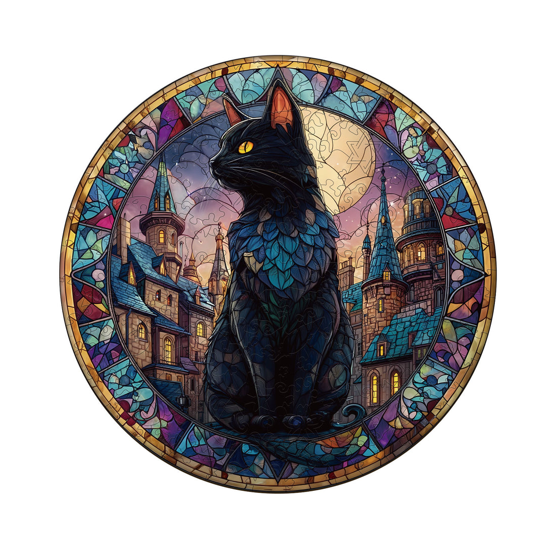 Castle Moon Wooden Jigsaw Puzzle