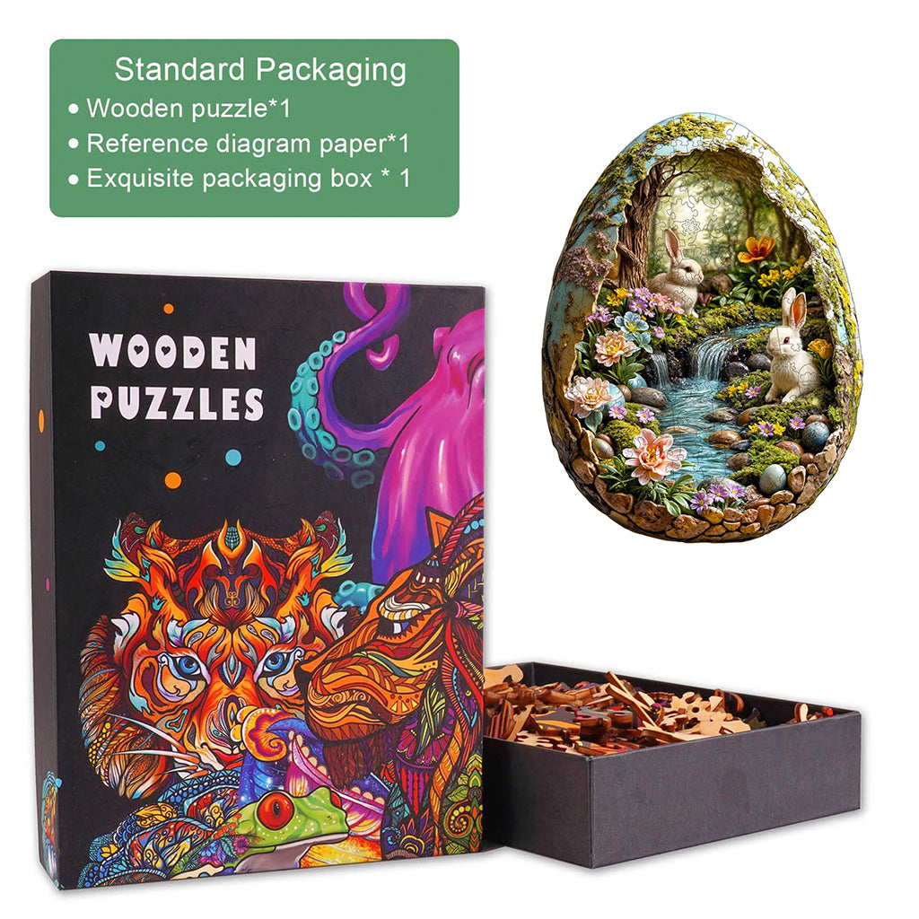 3D Wonderland Easter -1  Wooden Jigsaw Puzzle