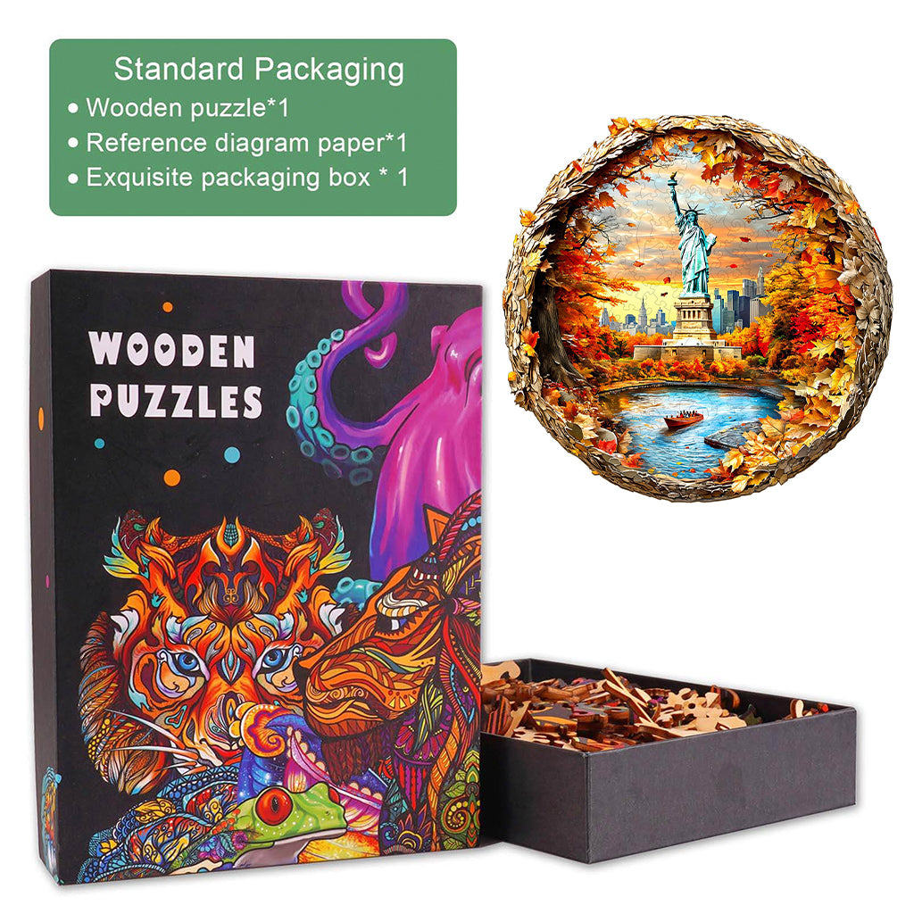 3D New York Autumn Wooden Jigsaw Puzzle