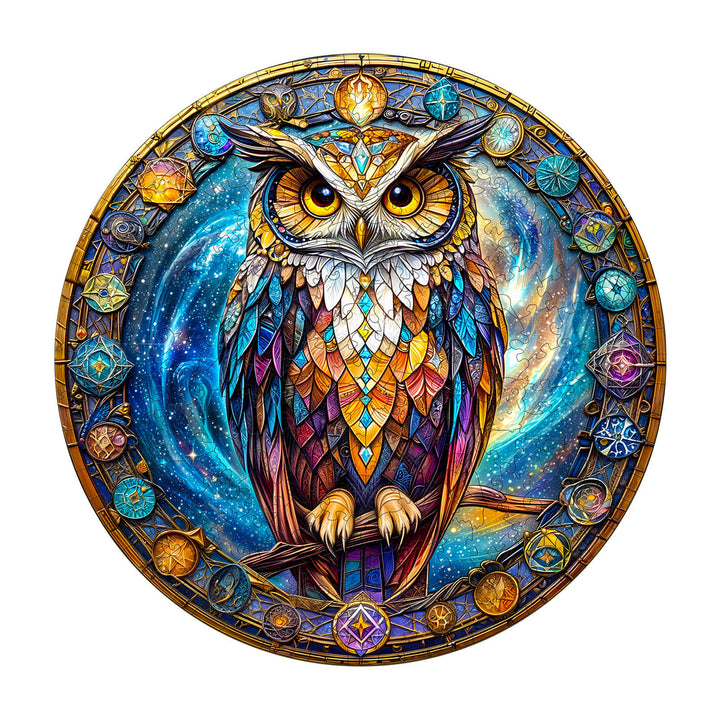 Cosmic Watcher Wooden Jigsaw Puzzle