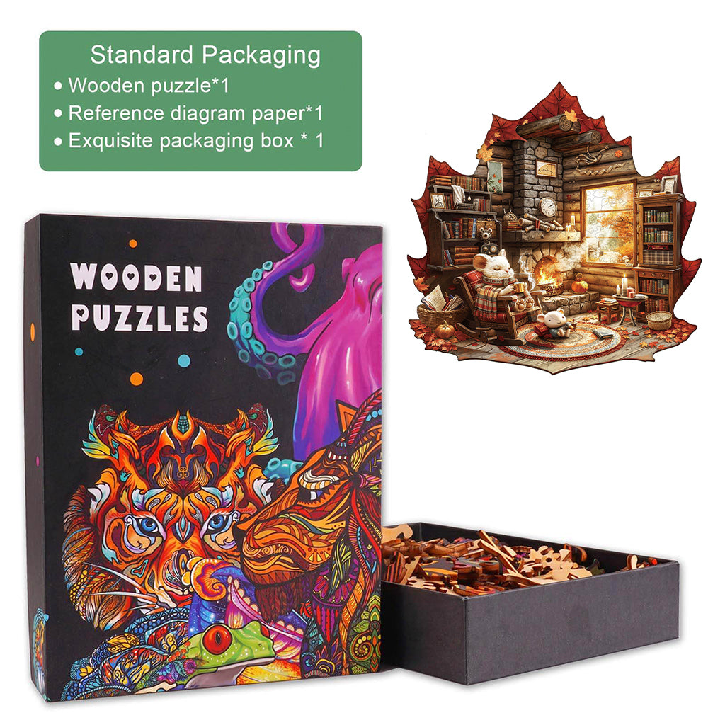 Maple Leaf Story Wooden Jigsaw Puzzle